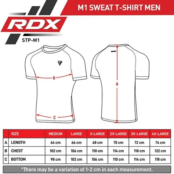 Sweat Sauna T-Shirt RDX M1 – Black – 2XL, Size: 2XL, Colour: Schwarz, 8 image