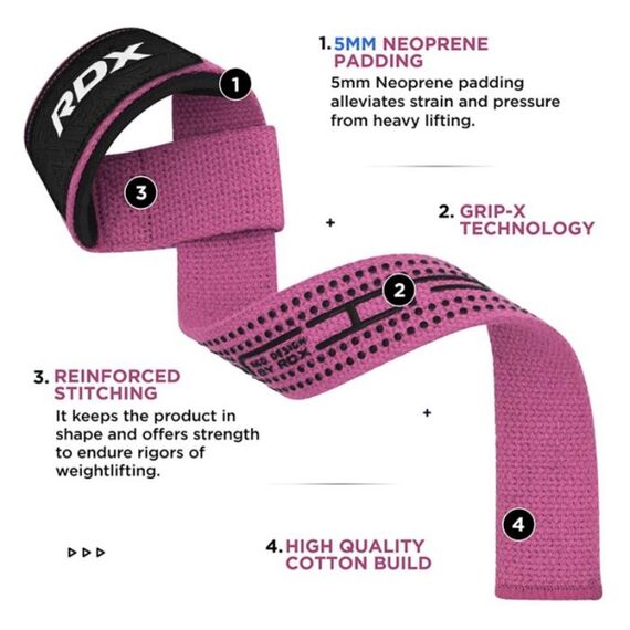 Gym Cotton Gel Strap Pink Plus, Colour: Rosa, 3 image