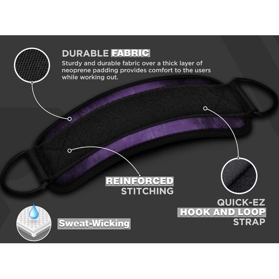 Sangle de cheville pour machine à câble (1 pièce), Taille: Taille unique, Couleur: Violet, 4 image