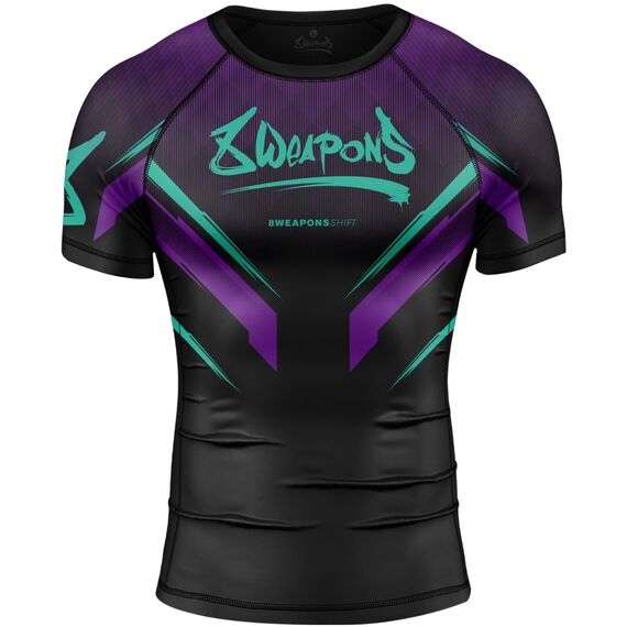 8 WEAPONS Rashguard, S/S, Shift, cyber, M, Size: M, Colour: Schwarz