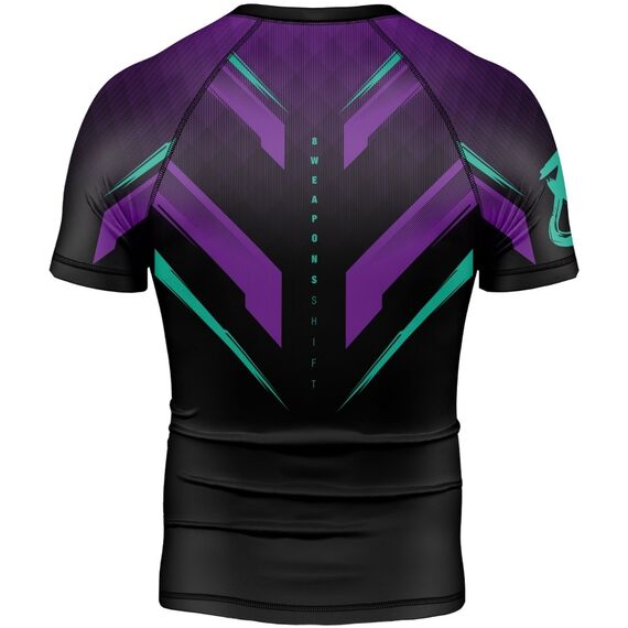 8 WEAPONS Rashguard, S/S, Shift, cyber, XL, Size: XL, Colour: Schwarz, 2 image