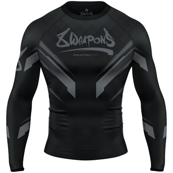 8 WEAPONS Rashguard Long Sleeve - Shift black-matt S, Size: S, Colour: Schwarz