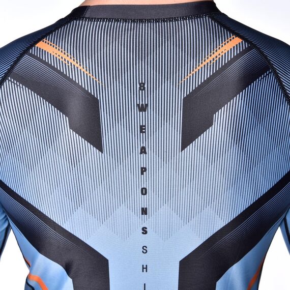 8 WEAPONS Rashguard, L/S, Shift, ice-grey orange, XL, Taglia: XL, Colore: Grigio, 8 image
