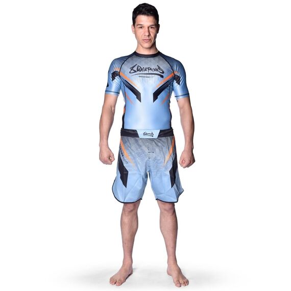 8 WEAPONS Rashguard, S/S, Shift, ice-grey orange, L, Taglia: L, Colore: Grigio, 8 image