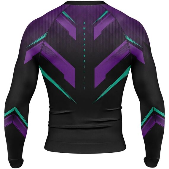 8 WEAPONS Rashguard, L/S, Shift, cyber, S, Size: S, Colour: Schwarz, 2 image