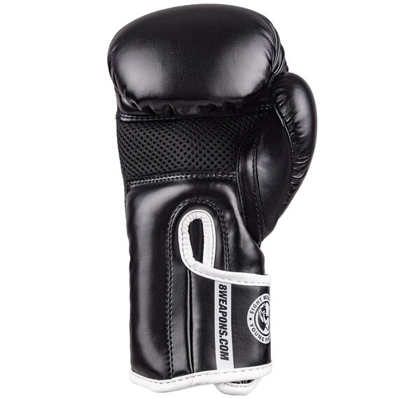Boxhandschuhe Kinder 8 WEAPONS – Schwarz/Weiss – 2 Oz – Unlimited 2.0, Farbe: Schwarz, OZ: 2oz, 2 image