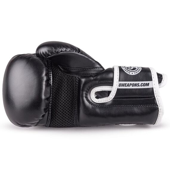 Boxhandschuhe Kinder 8 WEAPONS – Schwarz/Weiss – 2 Oz – Unlimited 2.0, Farbe: Schwarz, OZ: 2oz, 3 image