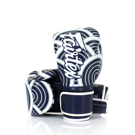 Gants de boxe Fairtex BGV14 Japanese Art Bleu – 10oz, Couleur: Bleu, oz: 10oz