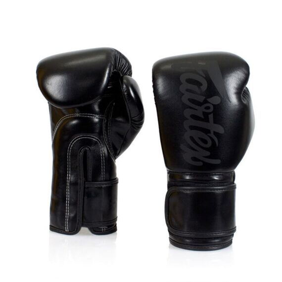 Boxhandschuhe Fairtex BGV14 – Black is Black – Schwarz – 16oz, Farbe: Schwarz, OZ: 16oz, 2 image