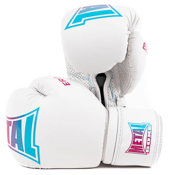 Boxhandschuhe Metal Boxe Ergo90 Miami Vibe Weiss 10 oz, Farbe: Weiss, OZ: 10oz, 2 image