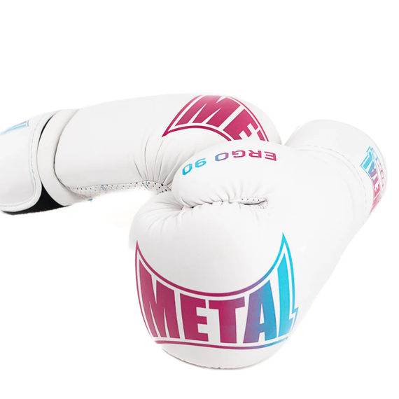 Boxhandschuhe Metal Boxe Ergo90 Miami Vibe Weiss 10 oz, Farbe: Weiss, OZ: 10oz, 3 image