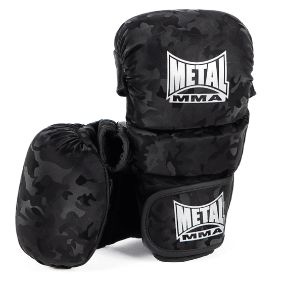 MMA Sparring Gloves Metal Boxe The Shell Mirror XXL, Size: 2XL, Colour: Schwarz