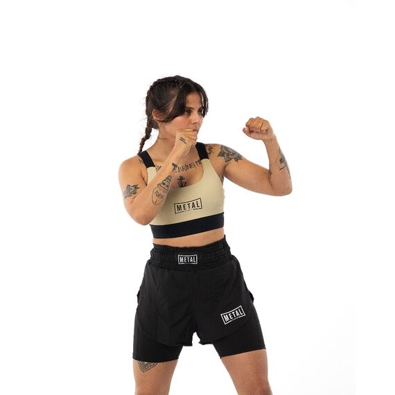 Sports Bra Metal Boxe Desert Storm XL, Size: XL, Colour: Beige, 2 image