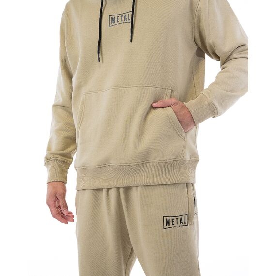 Kapuzenpullover Metal Boxe Desert Storm M, Bekleidungsgrösse: M, Farbe: Beige, 4 image