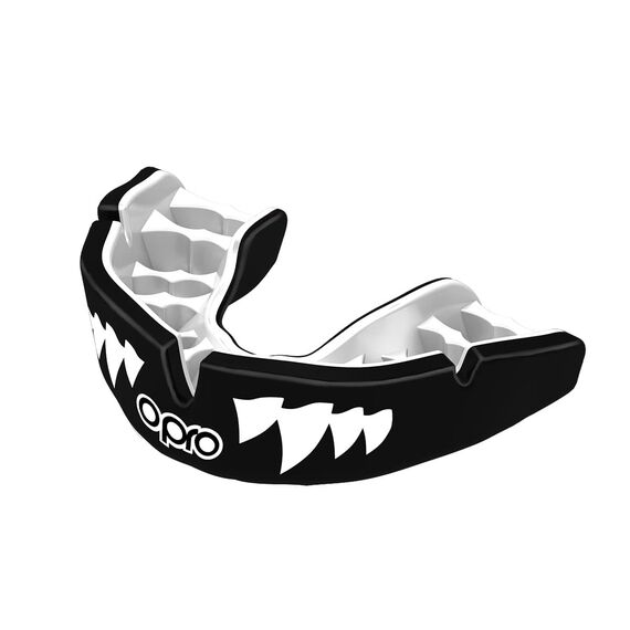Mouthguard Instant Custom Fit OPRO Jaws – Black/White, Size: One Size, Colour: Schwarz