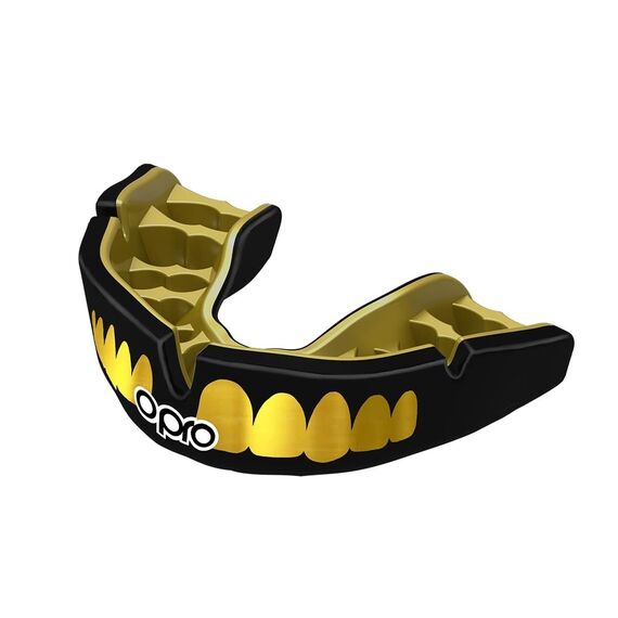 Paradenti Instant Custom Fit OPRO Teeth – Nero/Oro, Taglia: Taglia unica, Colore: Nero