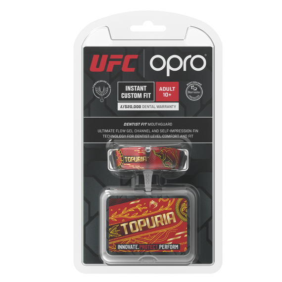 Paradenti UFC Instant Custom Fit OPRO – Topuria, Taglia: Taglia unica, Colore: Rosso, 2 image