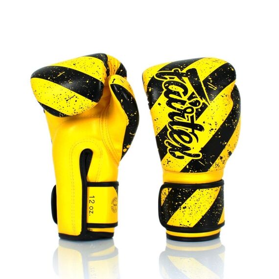 Fairtex BGV14 Boxing Gloves – Grunge Art – Mid-1980 – 12oz, Colour: Yellow, OZ: 12oz, 2 image