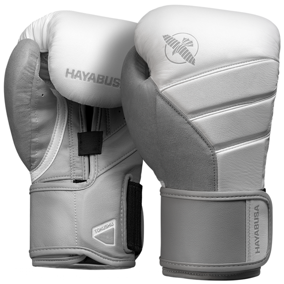 Boxhandschuhe Hayabusa T3 Weiss/Grau 12 oz, Farbe: Weiss, OZ: 12oz