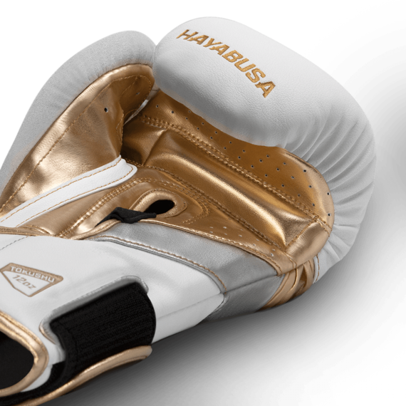Gants de boxe Hayabusa T3 Blanc/Or 12 oz, Couleur: Blanc, oz: 12oz, 2 image