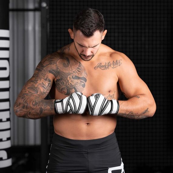 Bende da boxe Phantom MT-Pro – Bianco – 250 cm, Colore: Bianco, Lunghezza: 2.5m, 2 image