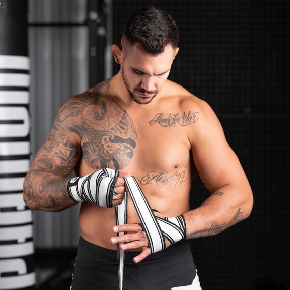 Boxing Hand Wraps Phantom MT-Pro – Black – 250 cm, Colour: Schwarz, Length: 2.5m, 2 image
