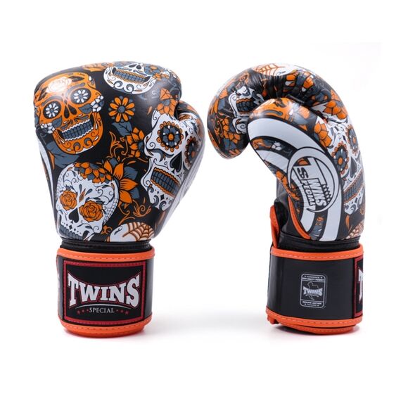 Guantoni da boxe Twins Skull Arancione/Nero – 14oz, Colore: Arancione, OZ: 14oz, 4 image