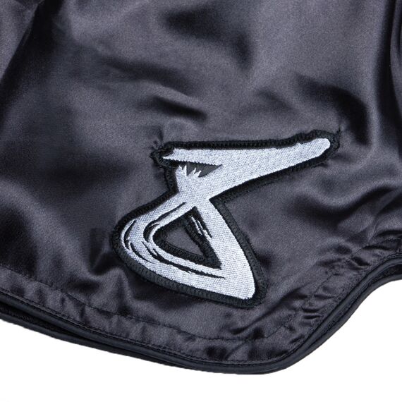 Pantaloncini Muay Thai 8Weapons Strike – Nero/Bianco – S, Taglia: M, Colore: Nero, 4 image