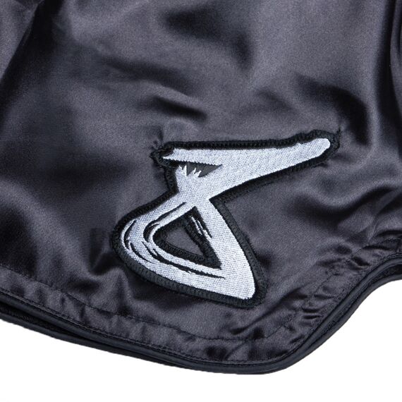 Pantaloncini Muay Thai 8Weapons Strike – Nero/Bianco – M, Taglia: L, Colore: Nero, 4 image
