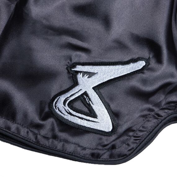 Pantaloncini Muay Thai 8Weapons Strike – Nero/Bianco – XXL, Taglia: S, Colore: Nero, 4 image