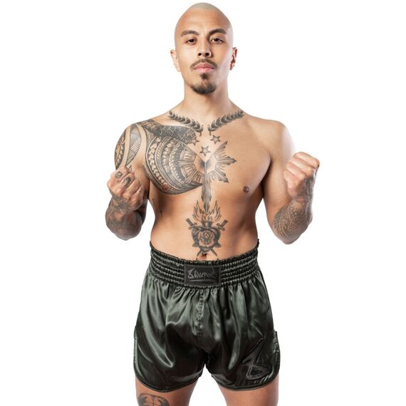 Pantaloncini Muay Thai 8Weapons Strike – Kaki – M, Taglia: M, Colore: Khaki, 4 image