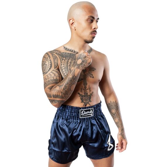 Muay Thai Shorts 8Weapons Strike – Blue – XL, Size: XL, Colour: Blue, 7 image