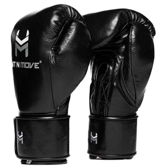 Gants de boxe crin de cheval HitnMove Suvari Noir 16oz, Couleur: Noir, oz: 16oz