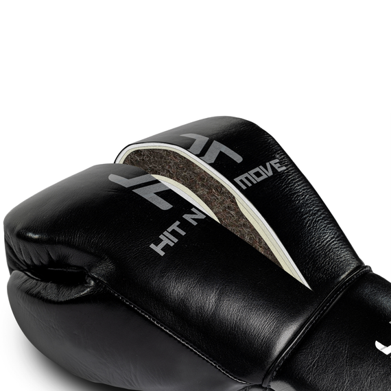 Gants de boxe crin de cheval HitnMove Suvari Noir 16oz, Couleur: Noir, oz: 16oz, 7 image