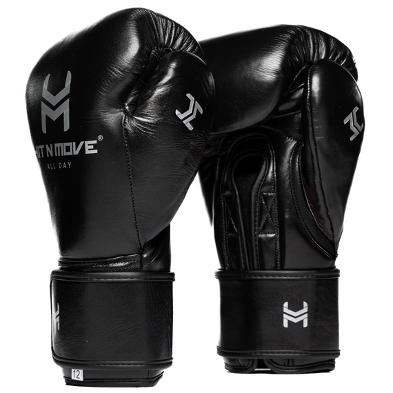 Gants de boxe HitnMove Balance Noir 14oz, Couleur: Noir, oz: 14oz