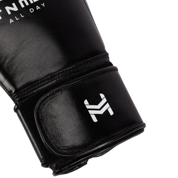 Gants de boxe HitnMove Balance lacets Noir 14oz, Couleur: Noir, oz: 14oz, 3 image