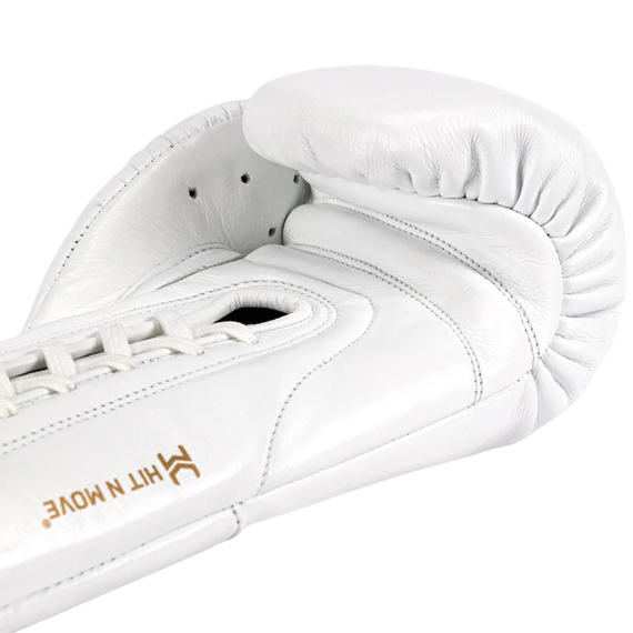 Gants de boxe HitnMove Balance lacets Blanc 16oz, Couleur: Blanc, oz: 16oz, 10 image