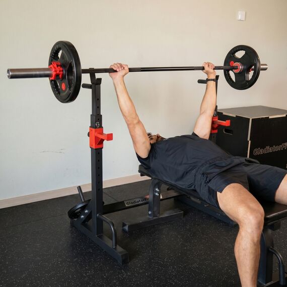 Rack à squat ajustable en largeur et hauteur GladiatorFit, 5 image