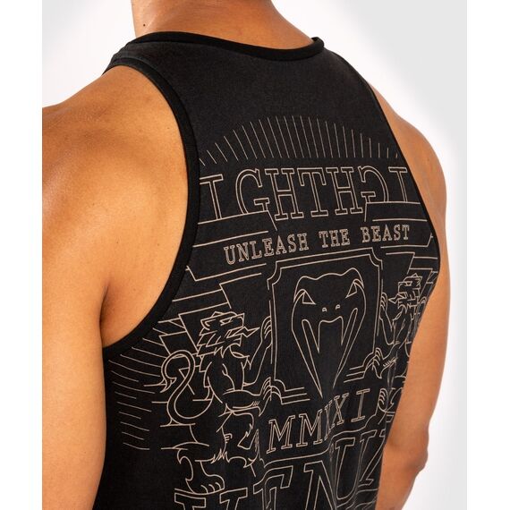 Venum Lions21 Tank Top - Black/Sand, 6 image