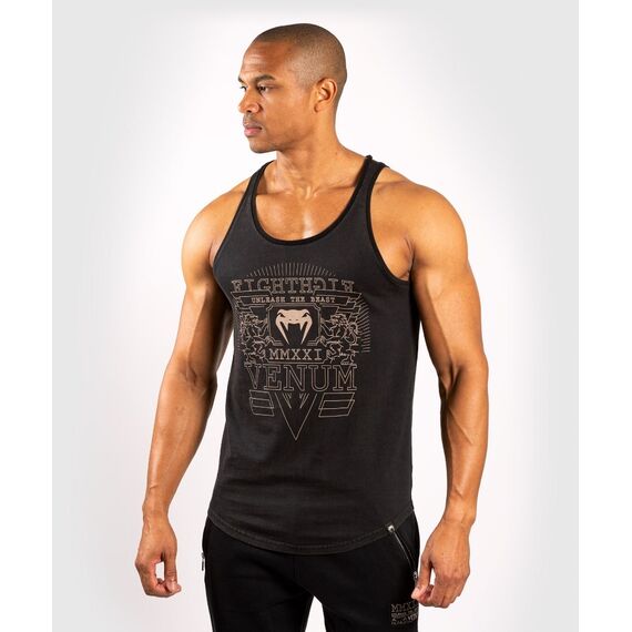 Venum Lions21 Tank Top - Black/Sand, 7 image