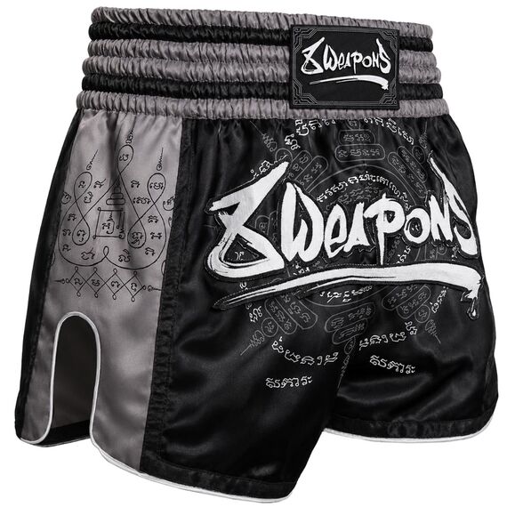 Muay Thai Shorts 8 Weapons 8 Ways Yant 2.0 Schwarz/Schwarz M, Bekleidungsgrösse: M, Farbe: Schwarz