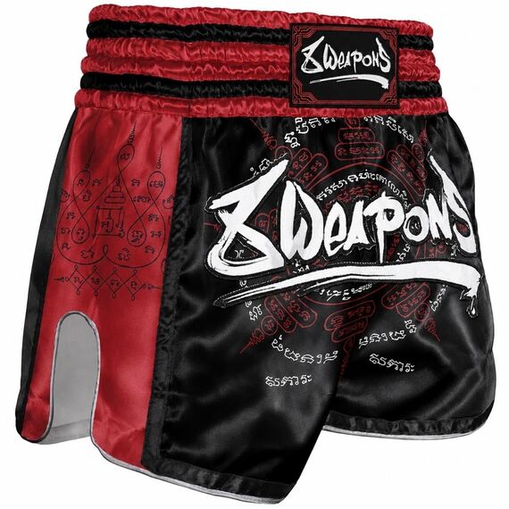 Muay Thai Shorts 8 Weapons 8 Ways Yant 2.0 Bordeaux, Bekleidungsgrösse: L, Farbe: Bordeau