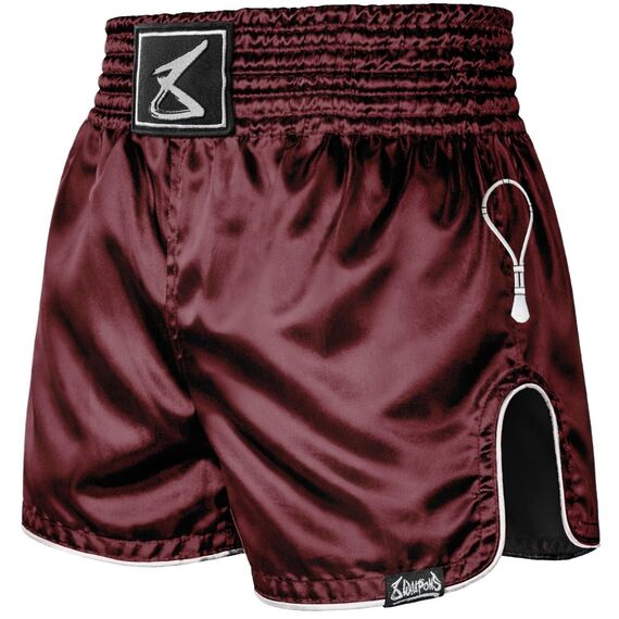 Muay Thai Shorts 8 Weapons Mongkol Bordeaux S, Bekleidungsgrösse: S, Farbe: Bordeau