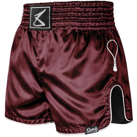 Muay Thai Shorts 8 Weapons Mongkol Bordeaux XL, Bekleidungsgrösse: XL, Farbe: Bordeau