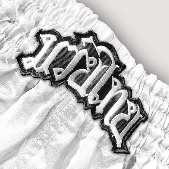 Muay Thai Shorts 8 Weapons Mongkol Weiss/Schwarz L, Bekleidungsgrösse: L, Farbe: Weiss, 3 image