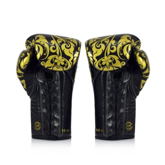 Boxhandschuhe Fairtex Compétition Glory Schnürsenkel Limitierte Ausgabe, Farbe: Schwarz, OZ: 14oz, 2 image