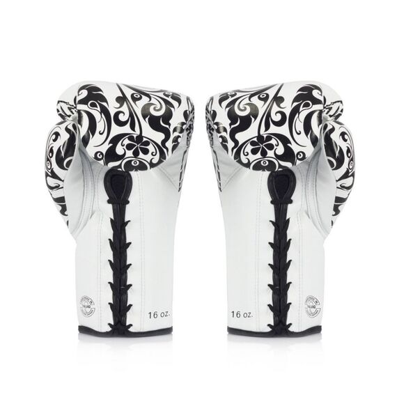 Gants de boxe Fairtex Compétition Glory Lacet édition limitée, Couleur: Blanc, oz: 10oz, 2 image