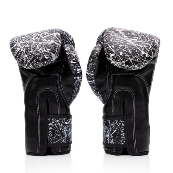 Boxhandschuhe Fairtex BGV14 – Painter – Schwarz/Weiss – 10 oz, Farbe: Schwarz, OZ: 10oz, 4 image