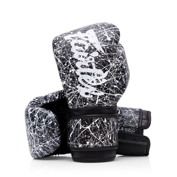 Gants de boxe Fairtex BGV14 – Painter – Noir/Blanc – 16 oz, Couleur: Noir, oz: 16oz