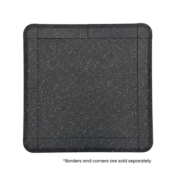 Gummiboden 100x100x2cm innen und außen "Connect". GladiatorFit | Grau, 6 image